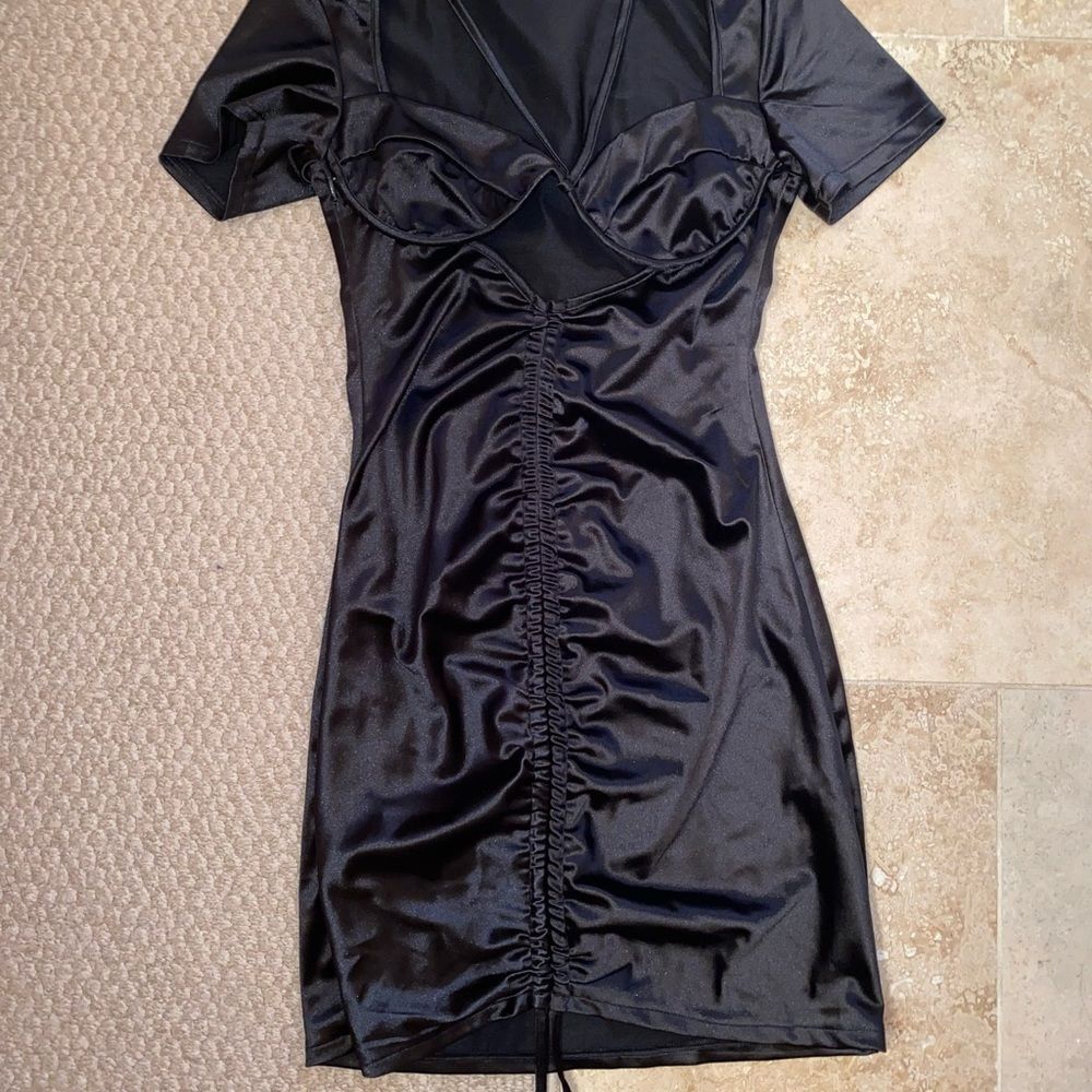 Black Mini Dress - Picture 3 of 4